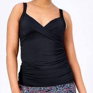 Lands' End Black Tankini
